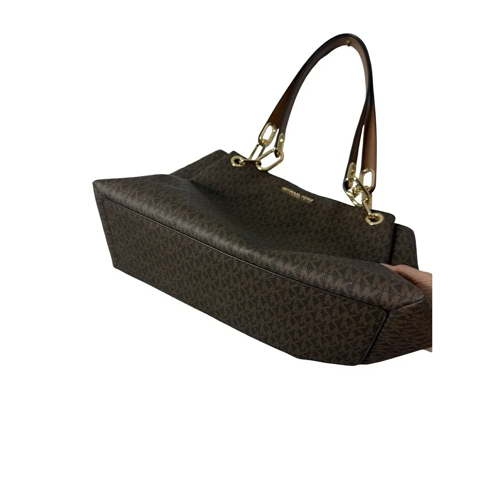 Michael‎ Kors Trisha Large Triple Gusset Shoulder Bag Brown